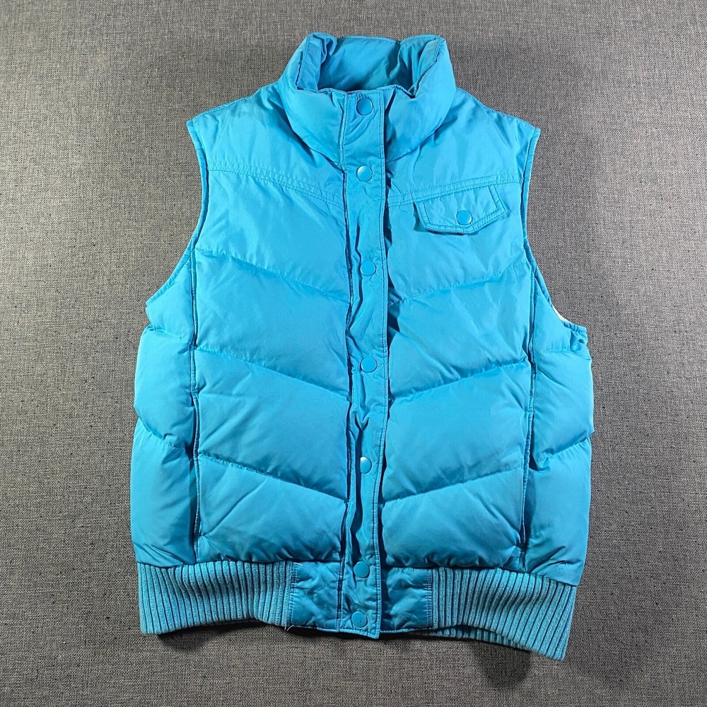Y2K GAP Down Puffer Vest Womens Size Small Light Blue